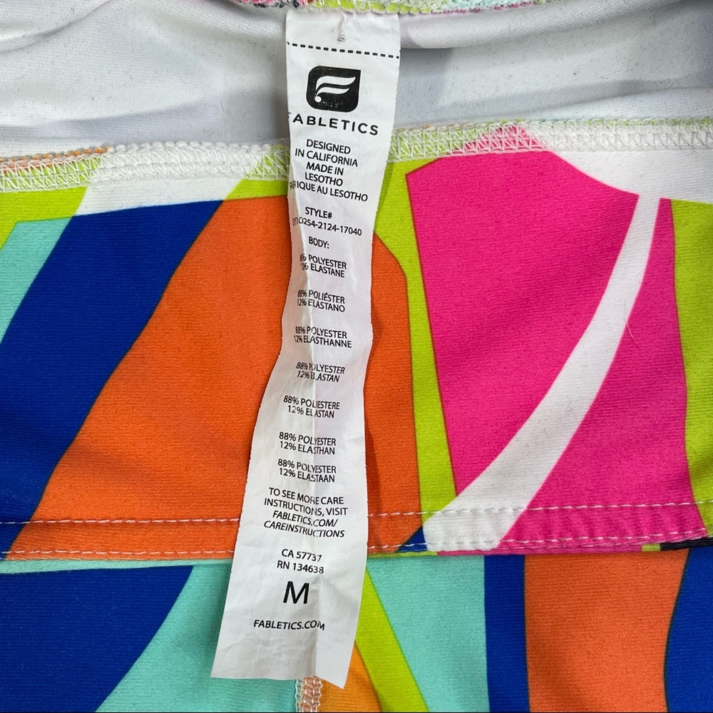 Fabletics Define Mid-Rise Capri Multi Colored Col… - image 5